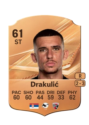 Drakulić - 61 - Rare EA FC 27 card