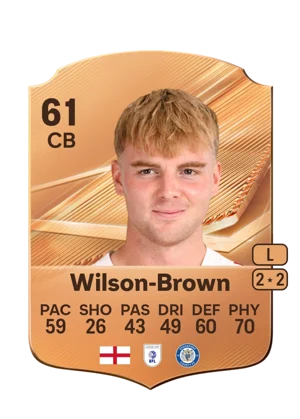 Wilson-Brown - 61 - Rare EA FC 27 card