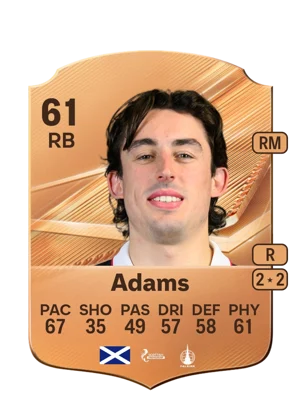 Adams - 61 - Rare EA FC 27 card