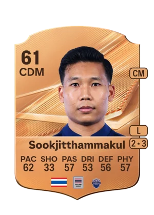 Sookjitthammakul - 61 - Rare EA FC 27 card