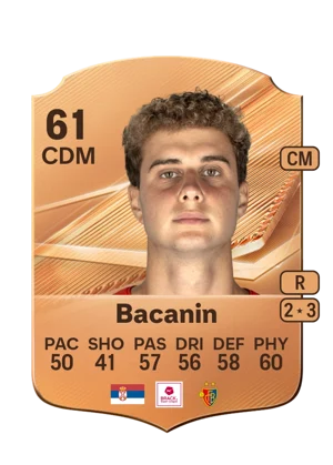 Bacanin - 61 - Rare EA FC 27 card