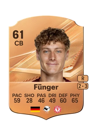 Fünger - 61 - Rare EA FC 27 card
