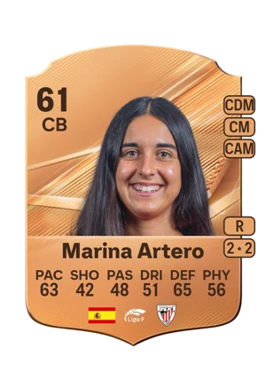Marina Artero - 61 - Rare EA FC 27 card