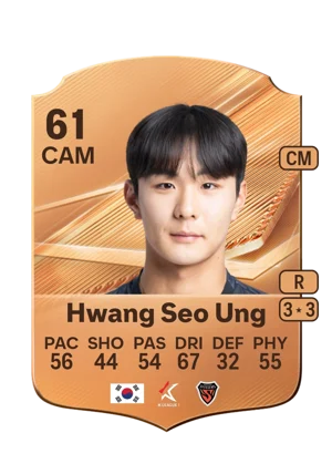 Hwang Seo Ung - 61 - Rare EA FC 27 card