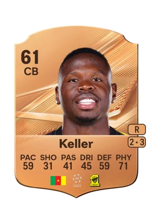 Keller - 61 - Rare EA FC 27 card