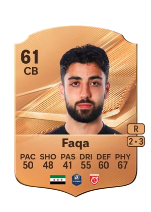 Faqa - 61 - Rare EA FC 27 card
