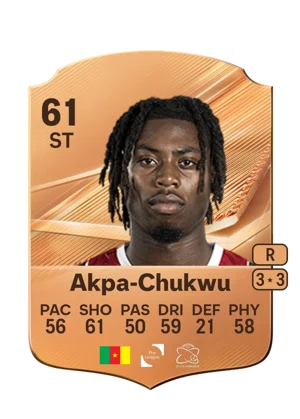Akpa-Chukwu - 61 - Rare EA FC 27 card