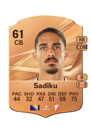 Sadiku - 61 - Rare EA FC 27 card