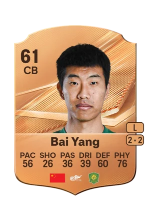 Bai Yang - 61 - Rare EA FC 27 card