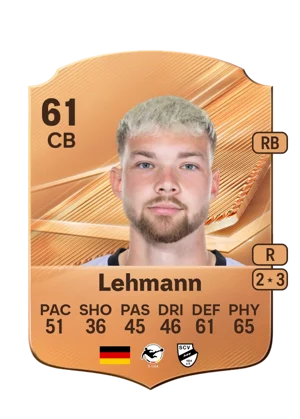 Lehmann - 61 - Rare EA FC 27 card