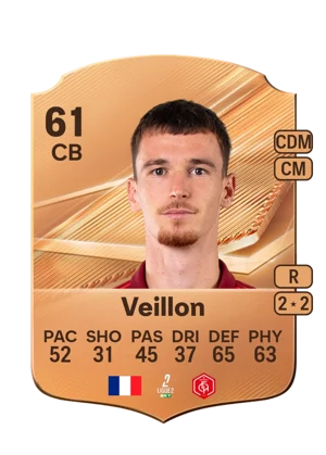 Veillon - 61 - Rare EA FC 27 card