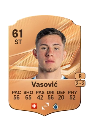 Vasović - 61 - Rare EA FC 27 card