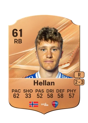 Hellan - 61 - Rare EA FC 27 card