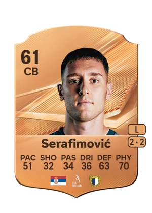 Serafimović - 61 - Rare EA FC 27 card