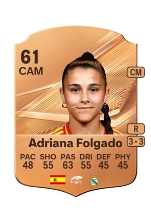 Adriana Folgado - 61 - Rare EA FC 27 card