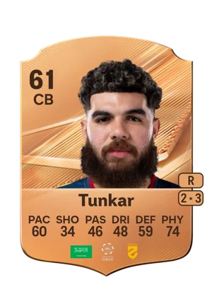 Tunkar - 61 - Rare EA FC 27 card