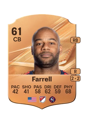 Farrell - 61 - Rare EA FC 27 card