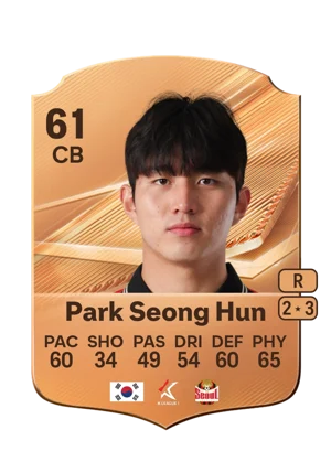 Park Seong Hun - 61 - Rare EA FC 27 card