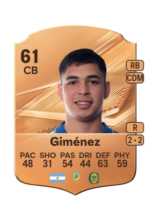 Giménez - 61 - Rare EA FC 27 card