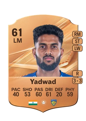 Yadwad - 61 - Rare EA FC 27 card