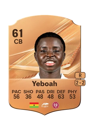 Yeboah - 61 - Rare EA FC 27 card