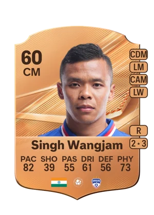 Singh Wangjam - 60 - Rare EA FC 27 card