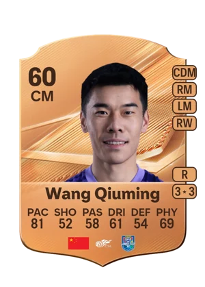 Wang Qiuming - 60 - Rare EA FC 27 card