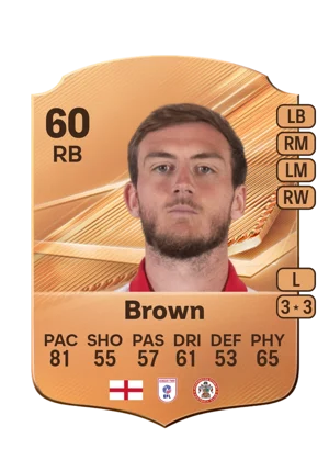 Brown - 60 - Rare EA FC 27 card
