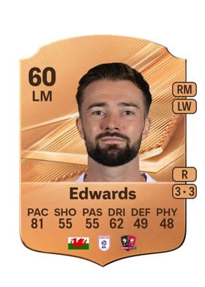 Edwards - 60 - Rare EA FC 27 card