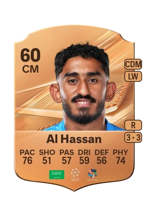 Al Hassan - 60 - Rare EA FC 27 card