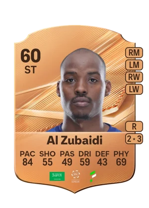 Al Zubaidi - 60 - Rare EA FC 27 card