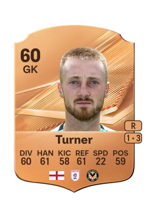 Turner - 60 - Rare EA FC 27 card