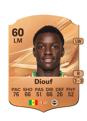 Diouf - 60 - Rare EA FC 27 card