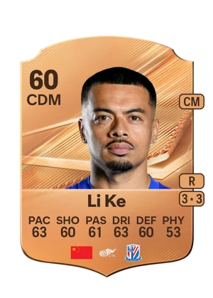 Li Ke - 60 - Rare EA FC 27 card