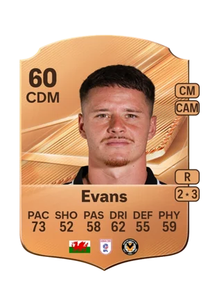 Evans - 60 - Rare EA FC 27 card