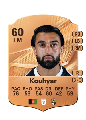 Kouhyar - 60 - Rare EA FC 27 card