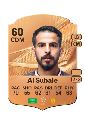 Al Subaie - 60 - Rare EA FC 27 card
