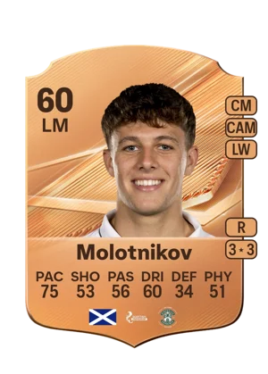 Molotnikov - 60 - Rare EA FC 27 card