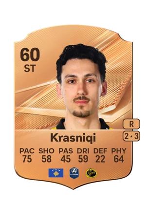 Krasniqi - 60 - Rare EA FC 27 card