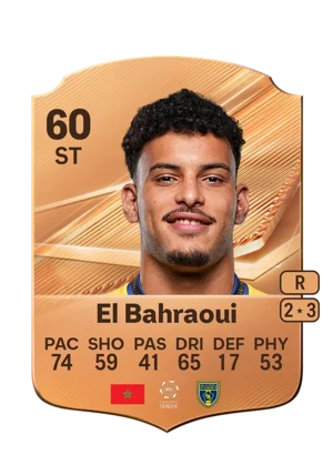 El Bahraoui - 60 - Rare EA FC 27 card