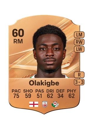 Olakigbe - 60 - Rare EA FC 27 card
