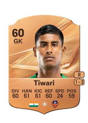 Tiwari - 60 - Rare EA FC 27 card