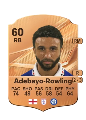 Adebayo-Rowling - 60 - Rare EA FC 27 card