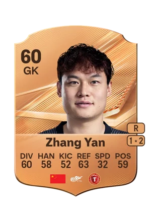 Zhang Yan - 60 - Rare EA FC 27 card