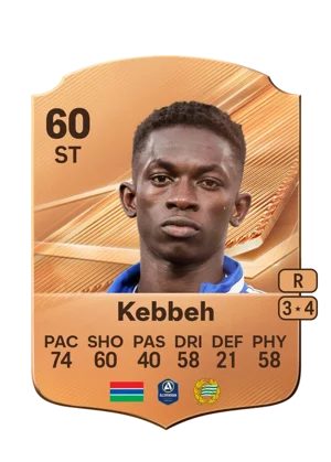 Kebbeh - 60 - Rare EA FC 27 card