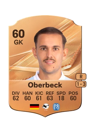 Oberbeck - 60 - Rare EA FC 27 card