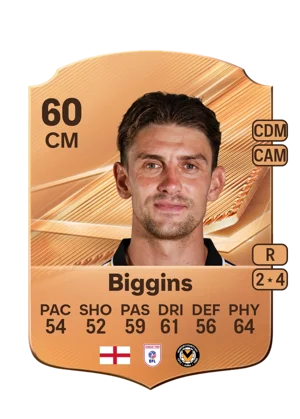 Biggins - 60 - Rare EA FC 27 card