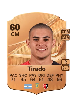 Tirado - 60 - Rare EA FC 27 card