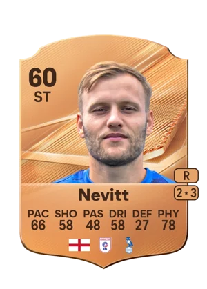 Nevitt - 60 - Rare EA FC 27 card