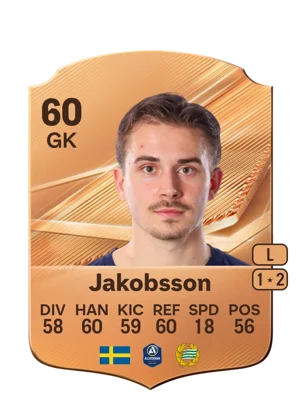 Jakobsson - 60 - Rare EA FC 27 card